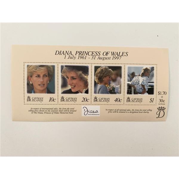 Cayman Islands  Diana Princess of Wales commemorative stamp set