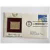 Image 1 : Space Achievement Shuttle Jettisons Rocket Boosters Gold Stamp Replica First Day Cover