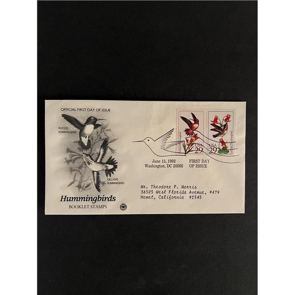 Hummingbirds First Day Cover