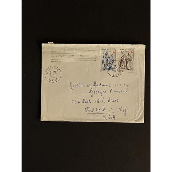 1957 France Stamped Envelope