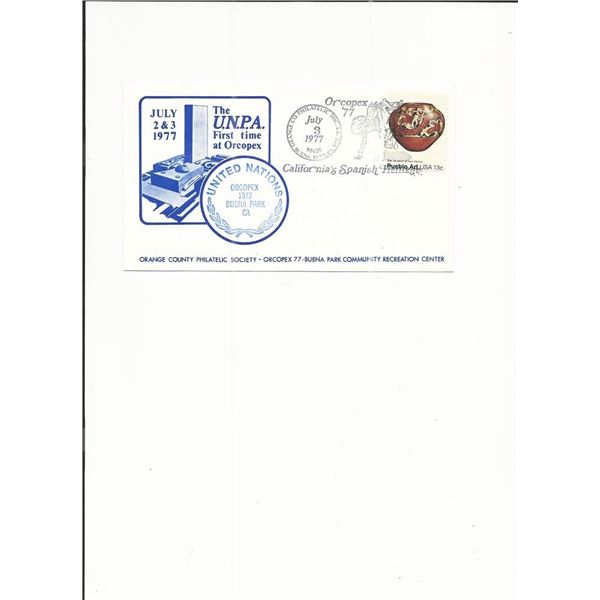 The U.N.P.A - Orcopex - First Day Cover - 1977 - Buena Park, CA