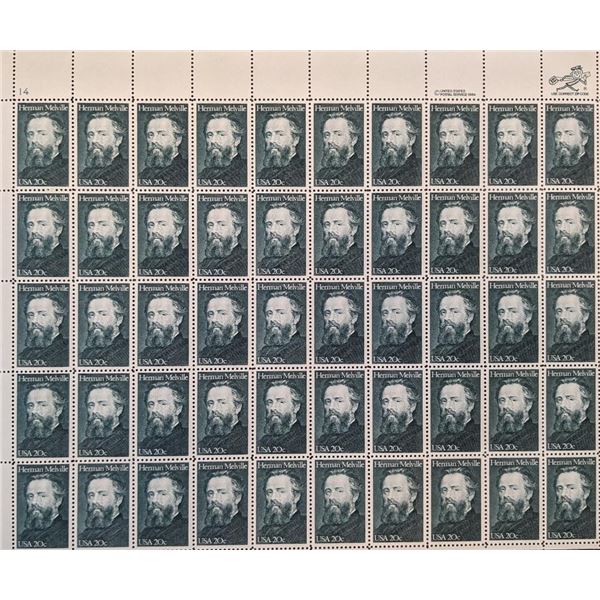 Herman Melville 20 cent Stamp Set