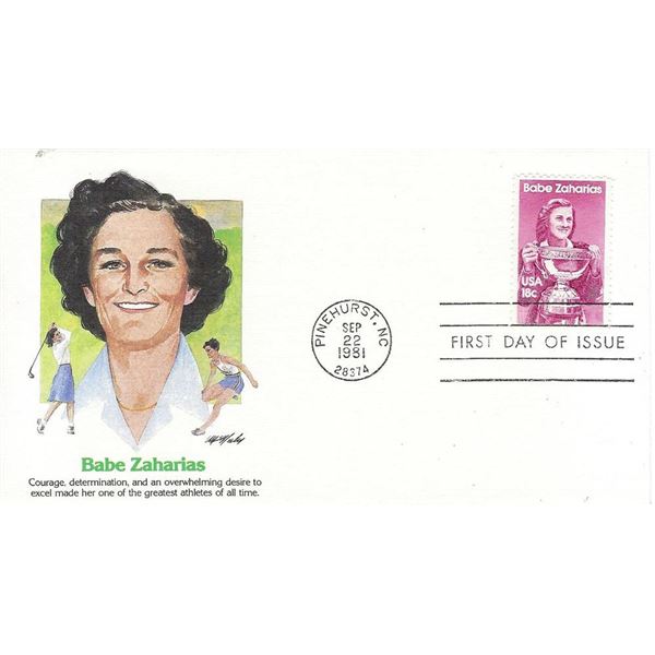 Babe Zaharias FDC