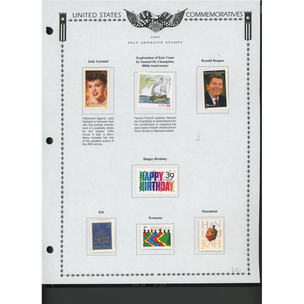 2006 United States Self-Adhesive Booklet Stamp Set