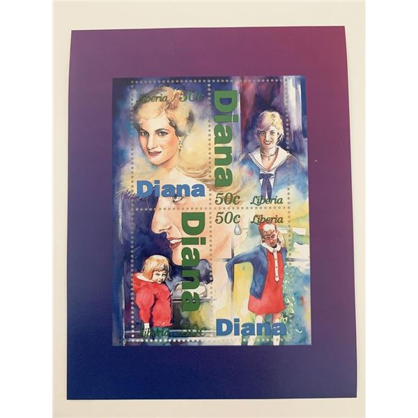 Lady Diana commemorative stamp set