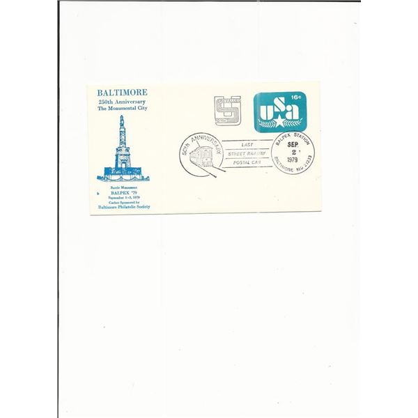 Baltimore 250th Anniversary - First Day Cover - 1979