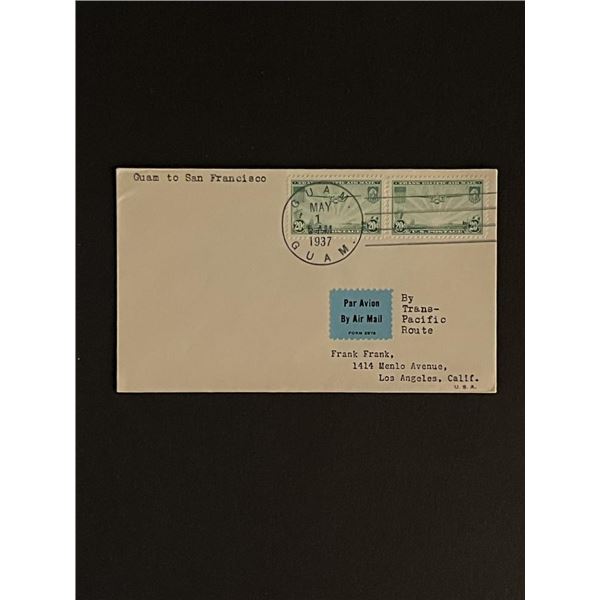 1037 Guam to San Francisco CA First Day Cover