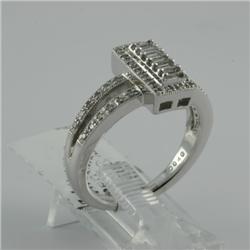 Ring 0.40 ctw Diamond  14K  White Gold- SRP$ 3829