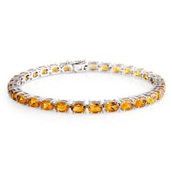 Genuine 12.68 ctw Citrine Ladies Bracelet  