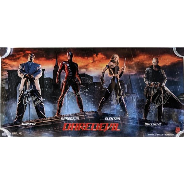 Daredevil cast signed movie insert poster