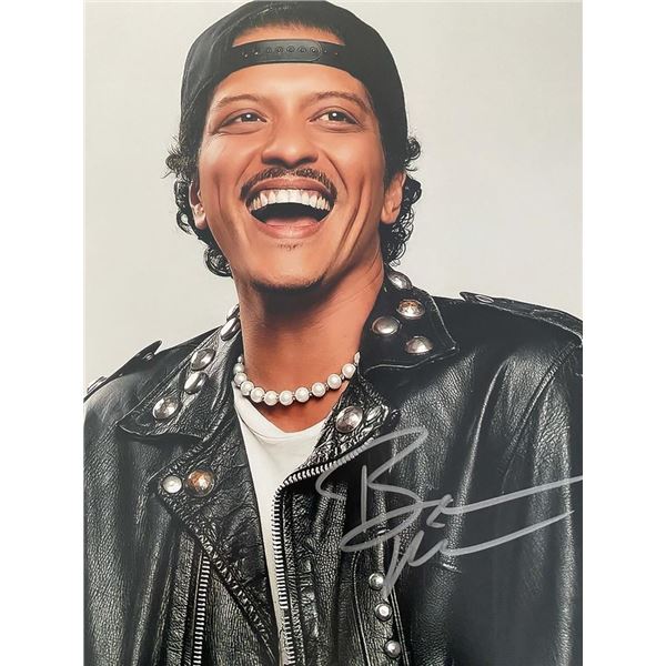 Bruno Mars signed photo