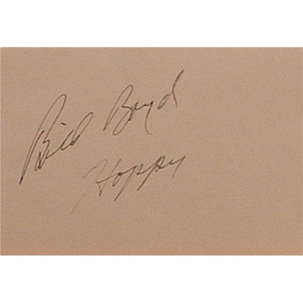 Bill Boyd signature slip