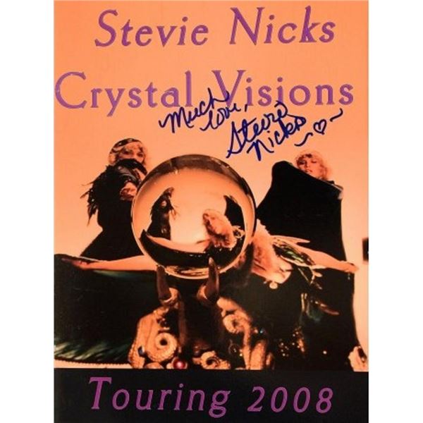 Fleetwood Mac's Stevie Nicks signed tour book