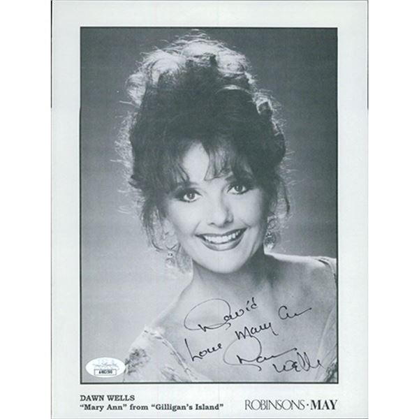 Gilligan's Island Dawn Wells signed promo photo. JSA Authenticated