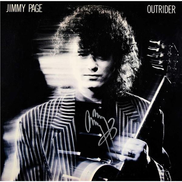 Led Zeppelin's Jimmy Page signed Outrider album