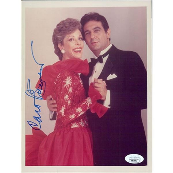 Carol Burnett signed photo. JSA Authenticated