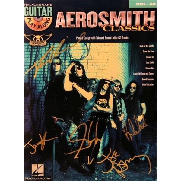 Aerosmith signed music book