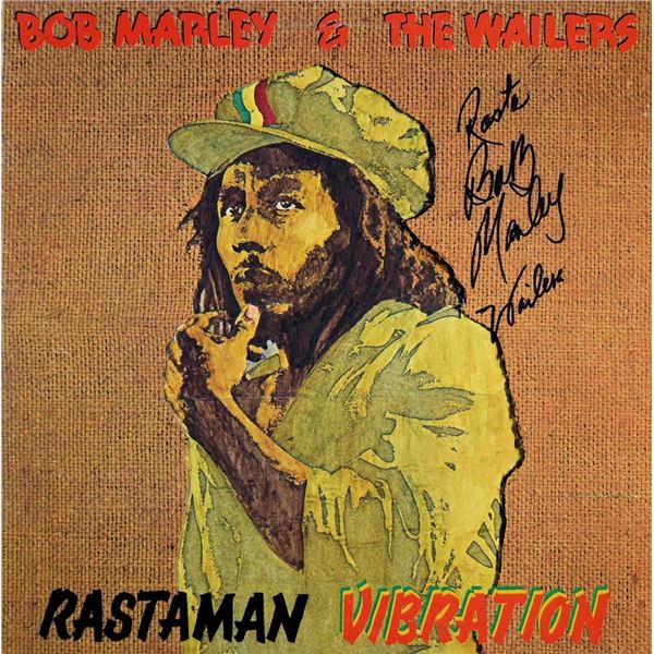 Bob Marley and the Wailers signed Rastaman Vibration album