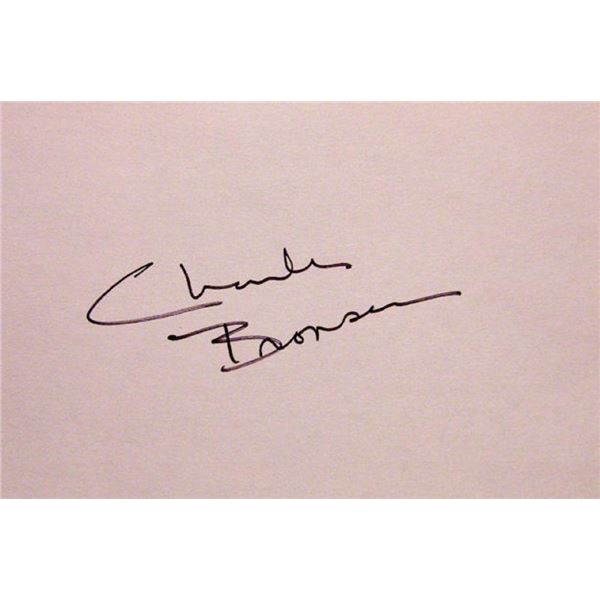Death Wish Charles Bronson signature slip