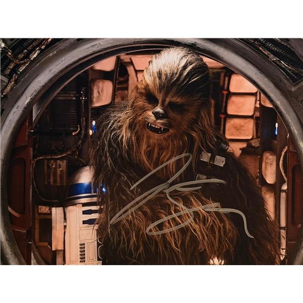 Star Wars Chewbacca Joonas Suotamo signed movie photo
