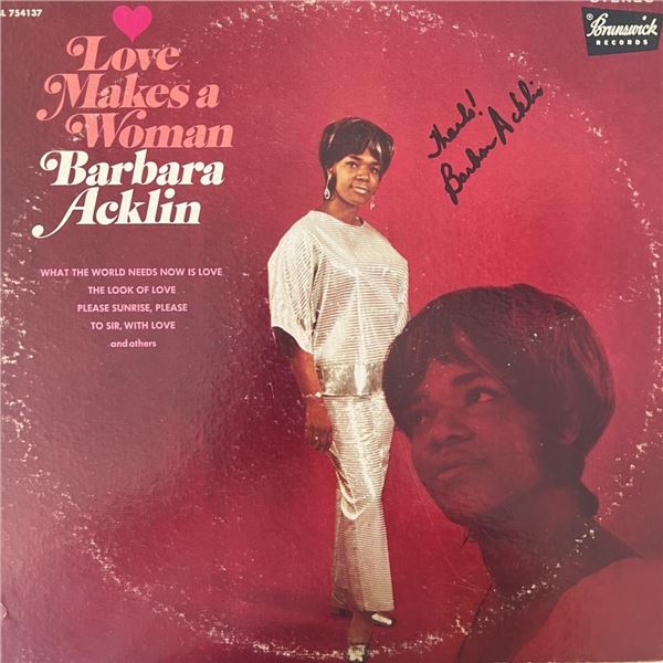 Barbara Acklin signed album