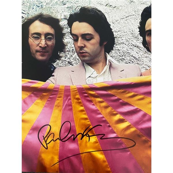 Paul McCartney signed photo