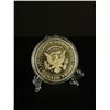 Image 2 : US President Donald Trump 2019 Gold Plated Commemorative Collectors Coin
