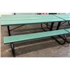 Image 1 : Green Picnic Table 72" x 29" x 28"H