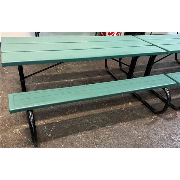 Green Picnic Table 72" x 29" x 28"H