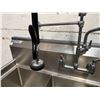 Image 10 : GSW SE15153N Stainless 3-Basin Sink w/ Faucet 51" x 22" x 46"H (37" to sink)