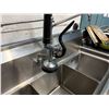 Image 11 : GSW SE15153N Stainless 3-Basin Sink w/ Faucet 51" x 22" x 46"H (37" to sink)