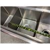 Image 19 : GSW SE15153N Stainless 3-Basin Sink w/ Faucet 51" x 22" x 46"H (37" to sink)