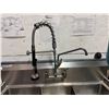 Image 2 : GSW SE15153N Stainless 3-Basin Sink w/ Faucet 51" x 22" x 46"H (37" to sink)