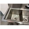 Image 4 : GSW SE15153N Stainless 3-Basin Sink w/ Faucet 51" x 22" x 46"H (37" to sink)