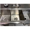 Image 5 : GSW SE15153N Stainless 3-Basin Sink w/ Faucet 51" x 22" x 46"H (37" to sink)