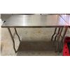 Image 1 : Metal Folding Kitchen Work Table 48" x 24" x 34"H