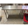 Image 2 : Metal Folding Kitchen Work Table 48" x 24" x 34"H