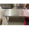 Image 3 : Metal Folding Kitchen Work Table 48" x 24" x 34"H