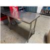 Image 5 : Metal Folding Kitchen Work Table 48" x 24" x 34"H