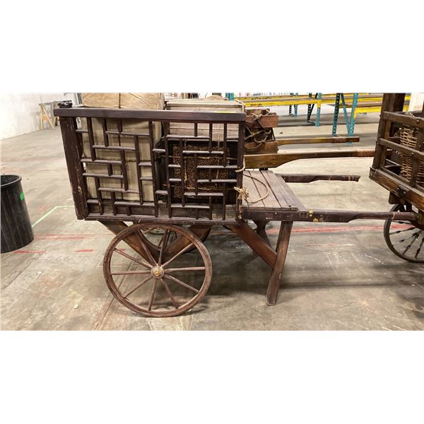 RUSTIC WOODEN WAGON