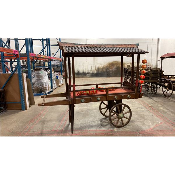 RUSTIC 2-WHEEL VENDOR WAGON