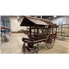Image 2 : RUSTIC 4-WHEEL VENDOR WAGON