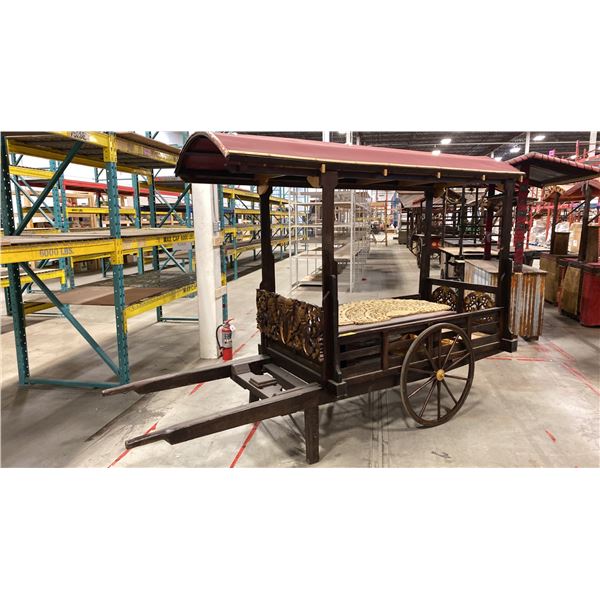 RUSTIC 2-WHEEL VENDOR WAGON