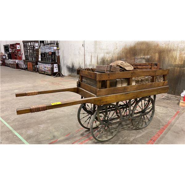 RUSTIC 4-WHEEL WAGON