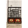 Image 1 : ORNATE CHINESE MOTIF SHELVING UNIT