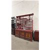 Image 1 : ORNATE CHINESE MOTIF SHELVING UNIT