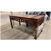 Image 1 : ORNATE WOOD TABLE