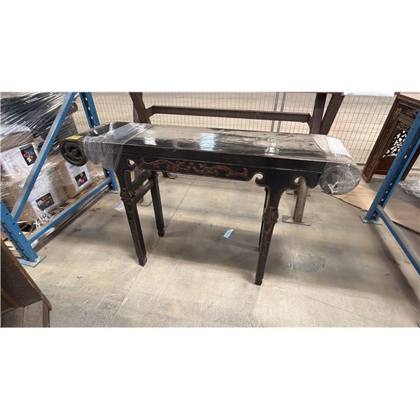 RUSTIC WOOD HALL TABLE