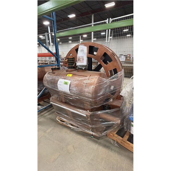 PALLET OF ASSORTED AIR SHIP SHOW PROPS