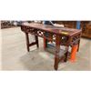 Image 2 : ORNATE WOODEN HALL TABLE